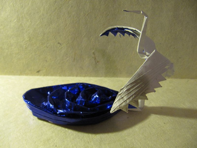 Crane on Water by Jon Tucker
