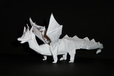 Dragonheart de Fernando Gilgado, en papier métallisé 25cm
