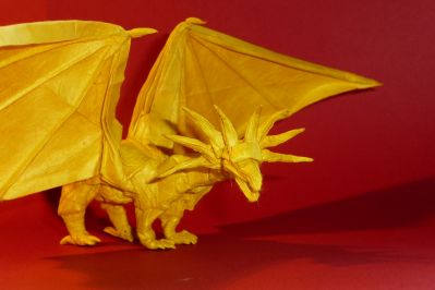 Ancient dragon de Satoshi Kamiya, en lokta
