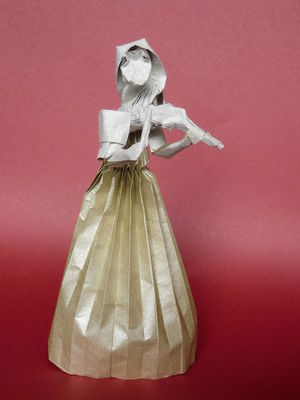 violoniste de Hojyo Takashi
papier métallisé 30 cm
