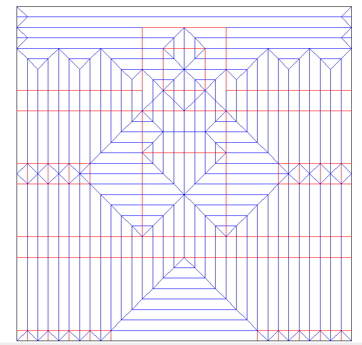 Femme à contre-jour
CP de la femme avec une grille de 32x32 en Box Pleating
