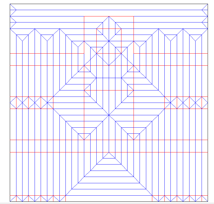 Femme à contre-jour
CP de la femme avec une grille de 32x32 en Box Pleating
