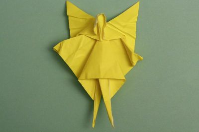 Fairy de David Brill
Carré de papier origami bicolore 15 cm
