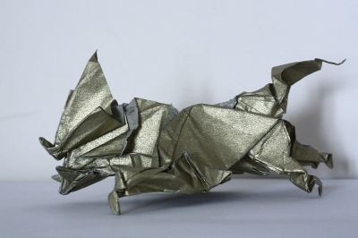 Kirin - Satoshi Kamiya
Carré de papier de soie métallisé 30 cm
