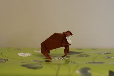 Chimpanzé
Papier origami 15x15
