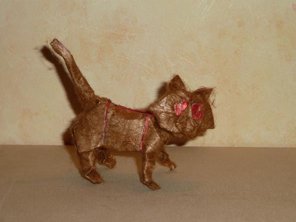 chaton de Fernando Gilgado
papier fourure et soie en sandwich
