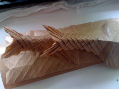 Koi - Won Park in progress
Papier Kraft - test fold
