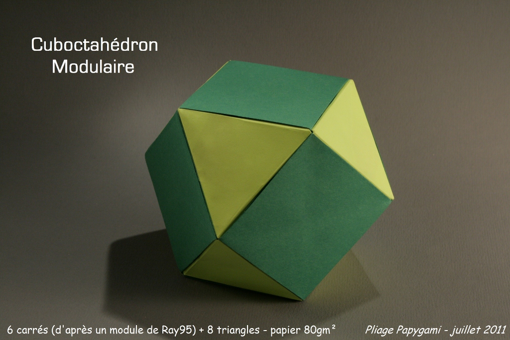 AIDE square flat unit origami - Pliage de papier.com