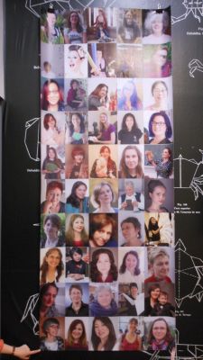 Plieuses de l'expo Mujeres de Papel
