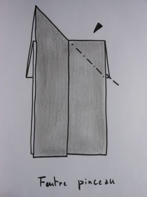 Etape n°6 au feutre pinceau
