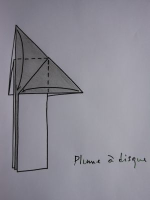 Etape n°8 à la plume à disque
