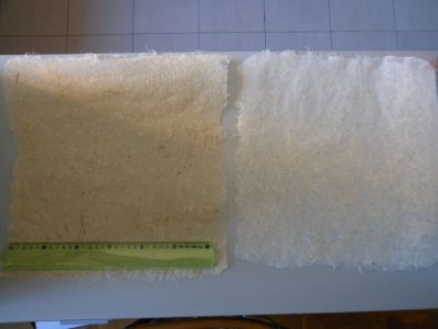Papiers argil 1 et 2 pour le modèle Brebis et agneau
