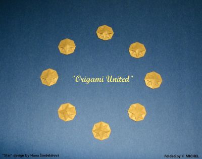 Origami United
Etoile de Hana Šindelářová 
Mots-clés: Etoile Géométrique