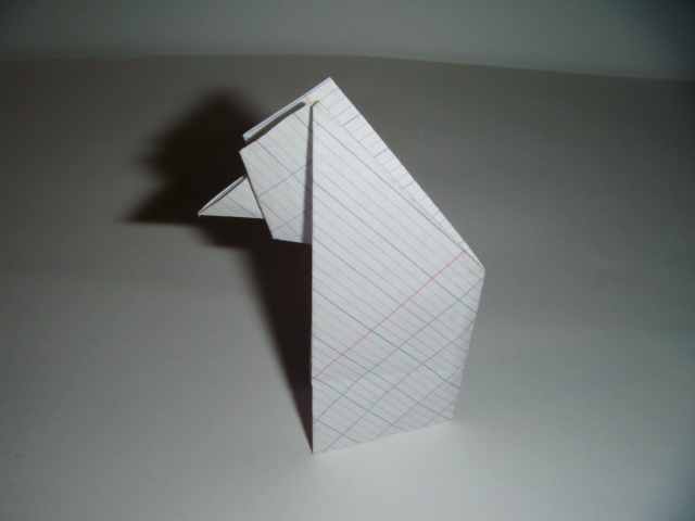 Une tête de personnage (statue)
Pliage simple de mon imagination.
