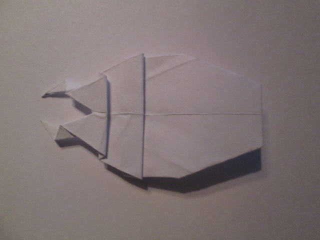 Un Coléoptère
Un coléoptère plié dans un carré de 8x8 cm de papier d'imprimante diagramme sur le site http://en.origami-club.com/bug/stag%20b ... index.html
