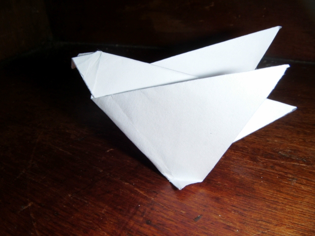 Oiseau
Oiseau de Paul Jackson pliée dans un carré de 10x10cm de papier d'imprimante.

