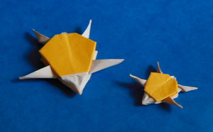 Des tortues de mer
Mots-clés: tortue, mer, origami