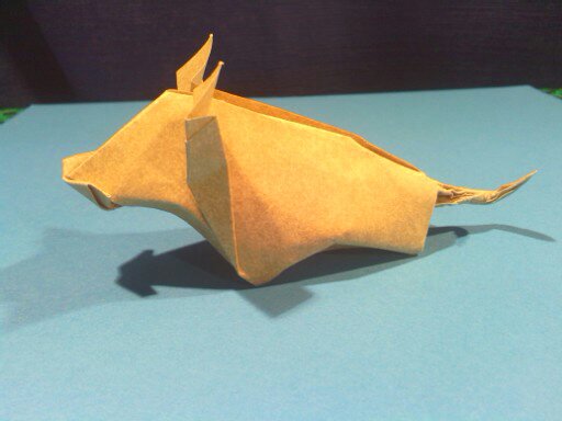 Wild Boar de Jo Nakashima, en peau d'éléphant.

