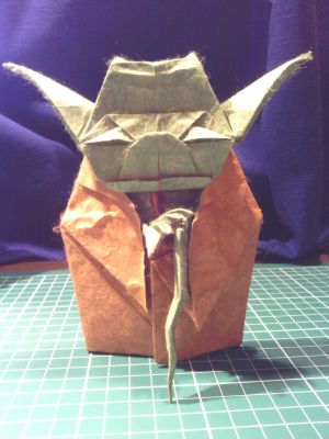 Jedi Master Yoda de Fumiaki Kawahata, double tissue foil unryu
