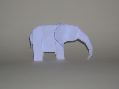 Elephant intermediaire de John Montroll
papier imprimante
