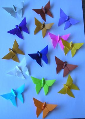 Papillons de Akira Yoshizawa 
Papier origami
