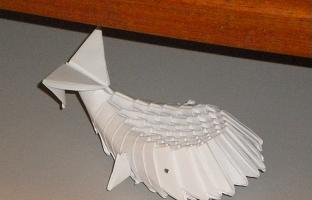 Baleine
Du même style et présente dans le même livre que le cygne.
Mots-clés: baleine modulaire chinois origamigh tangrami