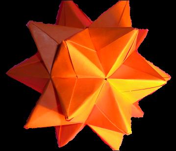 Étoile modulaire
Cette étoile à 20 branches et 30 modules identiques vient du livre "Origami, l'art du papier plié" de Rick Beech. Son assemblage à l'avantage d'être extérieur donc plus simple. Ici, le fond est retouché.
Mots-clés: Rick Beech Origami l&#039;art du papier plié Étoile Etoile 30 feuilles modulaire 20 branches assemblage extérieur retouche retouchée fond