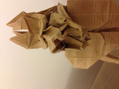 Werewolf by Le Tuan
Plier dans du kraft 50 X 50
