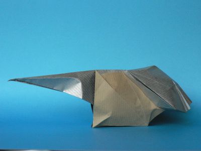 Fourmillier de Hoang Tien Quyet 01
Craft bicolore 21x21 cm. Mon pliage ne rend pas honneur au modèle, qui est une pure merveille.
Mots-clés: fourmillier anteater oso hormiguero hoang tien quyet