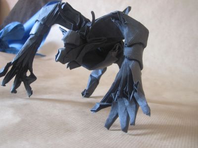 Minotaure de kamiya
Kraft noir 70 cm environ 
