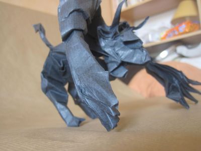 Minotaure de kamiya
Kraft noir 70 cm environ 
