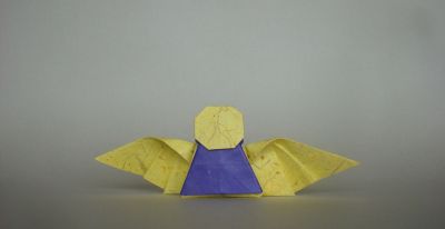 Ange, de Tadashi Mori
Banane + kami, 15x15 cm
