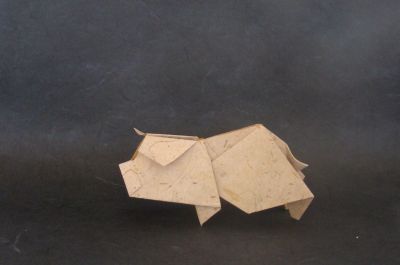 Cochon d'Hideo Komatsu
Papier banane 20x20
