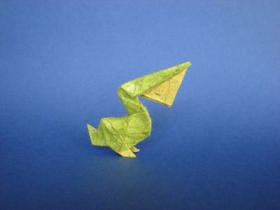 Pélican, de P. K. Tomic
Papier sandwish, 10x10 cm
