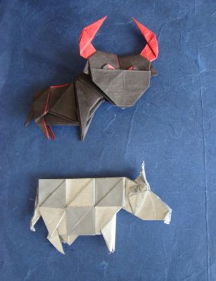 Taureau et vache de F. Gilgado
