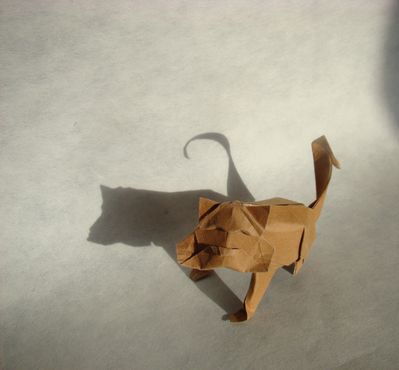 Gros matou de Nicolas Terry 1
Papier metallisé 30x30 cm
