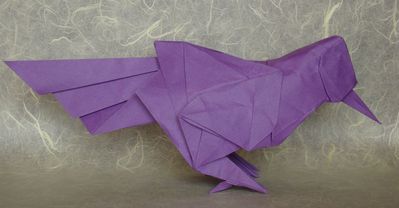 Mocking Bird, Roman Diaz (2)
Plié dans du papier tant, 35x35 cm

