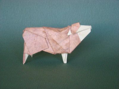 Mouton (H. Komatsu)
Shin dashi + soie, 35x35 cm
