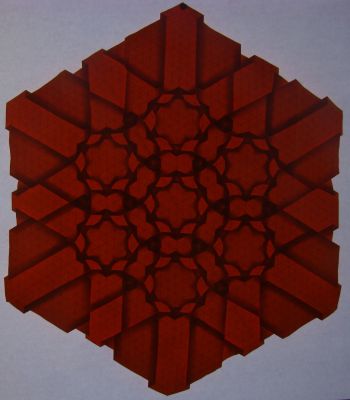 Negative Space Stars, E. Gjerde (2)
Hexagone de 21 cm de coté, papier tant
