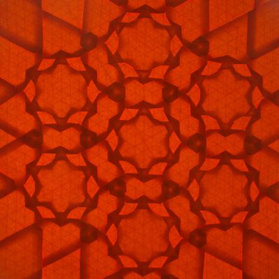 Negative Space Stars, E. Gjerde. 
Hexagone de 21 cm de coté, papier tant
