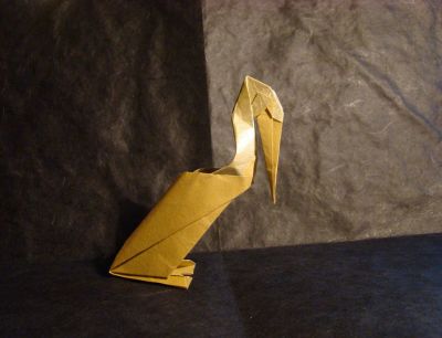 Pélican, Hoang Tien Quyet
Papier soie métalisé, 20x20 cm
