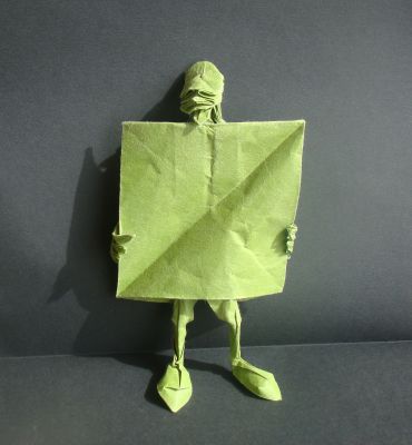 Self-made man (E. Joisel)
papier métallisé, 50x25 cm
