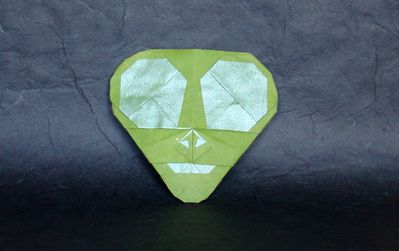 Spaceman de Quentin Trollip
Papier métallisé, 20x20 cm
