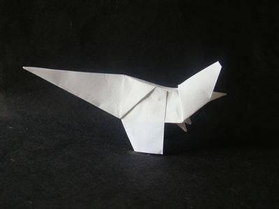 Tyrannosaure, J. Zsebe (3)
Papier tant, 17,5x17,5
