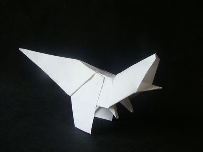 Tyrannosaure, J. Zsebe (2)
Papier tant, 17,5x17,5
