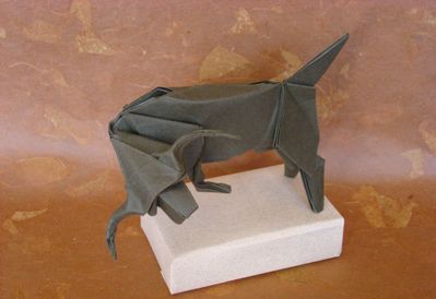 Taureau (Christophe Baudias) 1
Papier tant 35x35 cm
