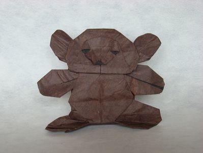 Teddy Bear de Quentin Trollip
Papier de soie + unryu 30x30 cm
