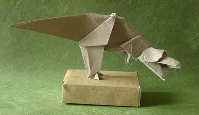 Tyrannosaure, Stephen O'Hanlon (3)
Papier metalisé, 30x30 cm
