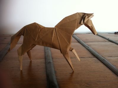 Cheval , modèle d'Hideo Komatsu
first attempt ....
