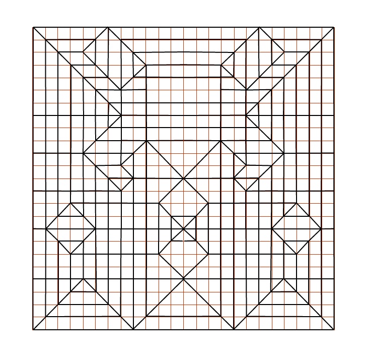 Crease pattern du Crabe
